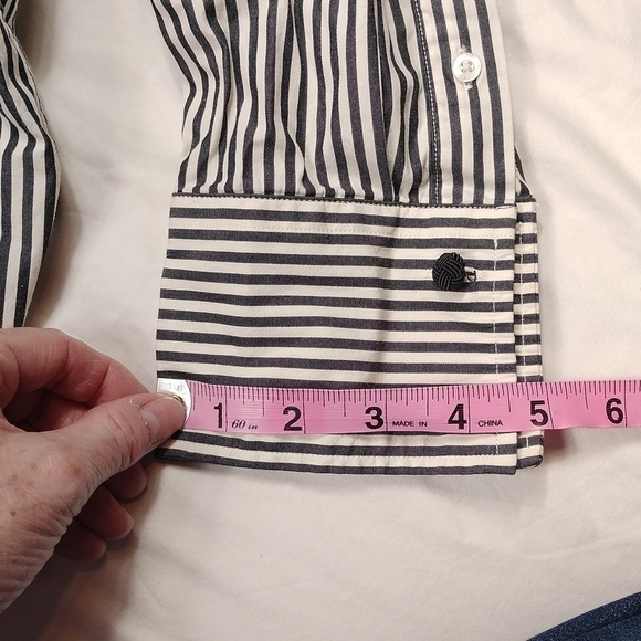 Chaps women's long sleeved button down blouse - Picture 14 of 14